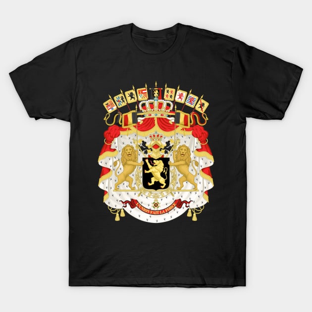Coat of arms of Belgium T-Shirt by Wickedcartoons